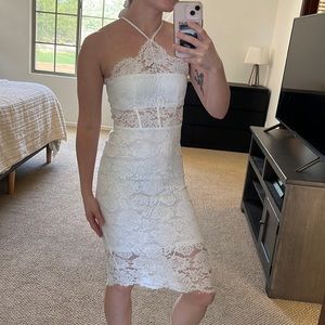 EXPRESS Sexy White Lace Dress